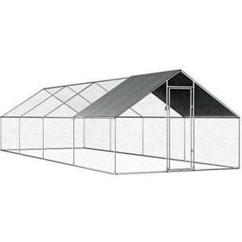 Gabbia per Uccelli 2,75x8x2m in Acciaio Zincato