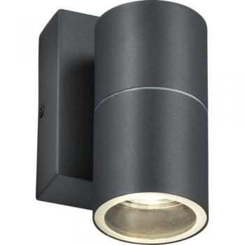 Anthracite GU10 Fixed Wall Light with Photocell Sensor
