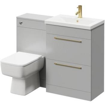 Napoli 390 Vanity Unit with 1 Tap Hole Basin and 2 Drawers