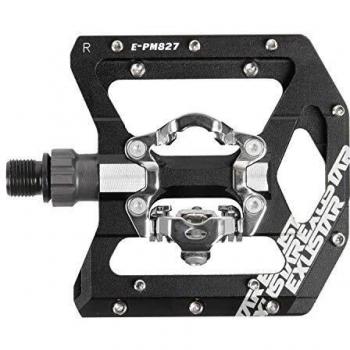 Klickpedal Exustar Mtb 9/16 Zoll Schwarz Set