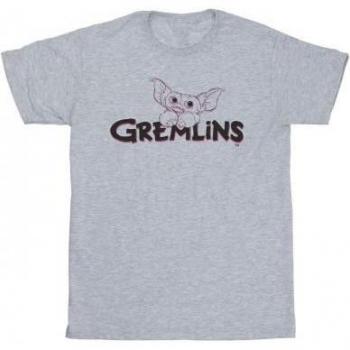 Maglietta grigia Gremlins per ragazza