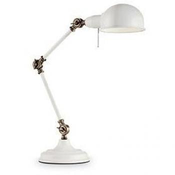 Lámpara de escritorio industrial TRUMAN Metal White 1 Light E27