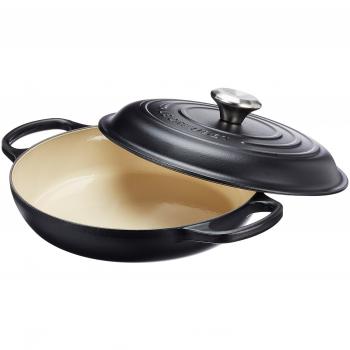 Le Creuset 26 cm Enamelled Cast Iron Casserole, Matte Black