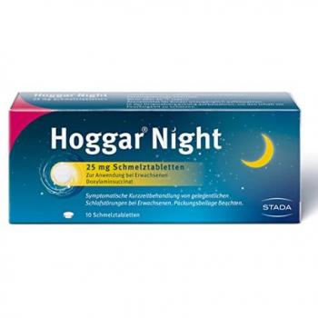 Hoggar Night – Schlaftabletten zur Hilfe beim Einschlafen – 10 Schmelztabletten