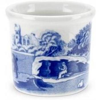 Blue Italian Ceramic Egg Cups Set of 4