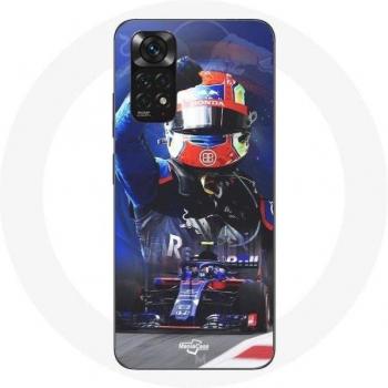 Red Blue Case for Xiaomi Redmi Note 11 4G Pierre Gasly F1 Racing