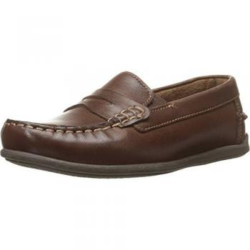 Kids' Jasper Leather Driver Loafers – Saddle Tan