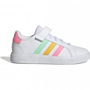 Adidas Grand Court 2.0 Kids Sneakers with Elastic Laces