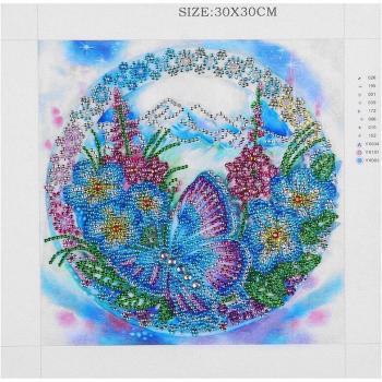 5D Rhinestone Butterfly Floral Art Set