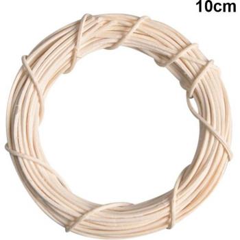 DIY White Rattan Christmas Wreath
