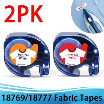 Labelwell 2PCS Fabric Iron-On Labels for Dymo Letratag