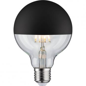 Paulmann Ampoule LED E27 827 6,5W miroir de tête noir mat