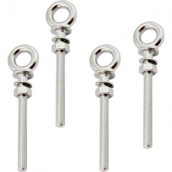 Set de boulons œil longs 4 pièces – robustes en inox