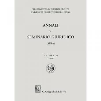 Annali del seminario giuridico dell'università di Palermo. Vol. 65