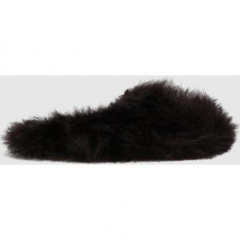 Zapatillas de casa Lodi mujer con pelo negro