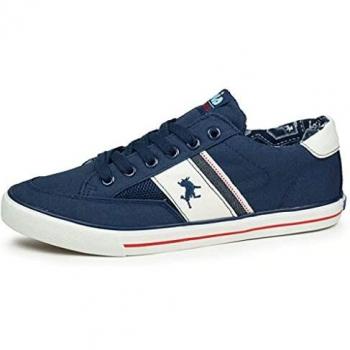 Zapatilla LOIS Hombre Azul y Blanco 61113