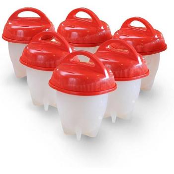 Egg Poaching Molds – 6‑Set Silicone Boiled Egg Cups