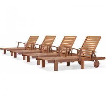Bain de soleil pliant en bois