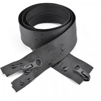 2Pcs Black 5# Zippers for Sewing and DIY Crafts