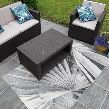 BACAO Tapis Outdoor Polypropylène – 123 × 180 cm