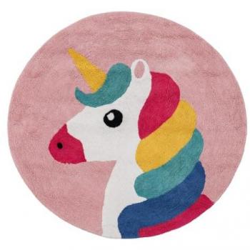 Tapete Infantil com Unicórnio Rosa 608554