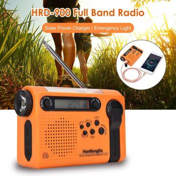 Linterna LED y Radio Solar