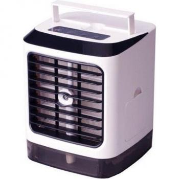 Climatiseur USB 3 en 1 Portable, Ventilateur Refroidisseur d'air, Humidificateur et Purificateur avec 7 Couleurs LED + Télécommande