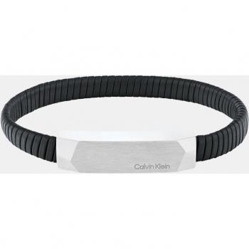 Brazalete Masculino CK Piel Acero Magnify