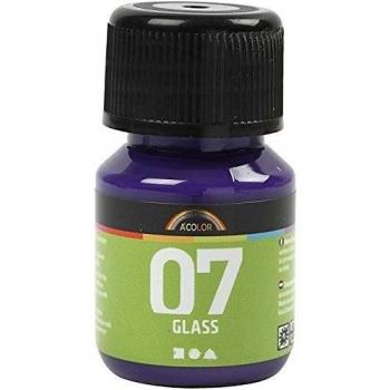 Künstlerfarbe „Rotviolett“ – A-Color Glas/Porzellan 30 ml