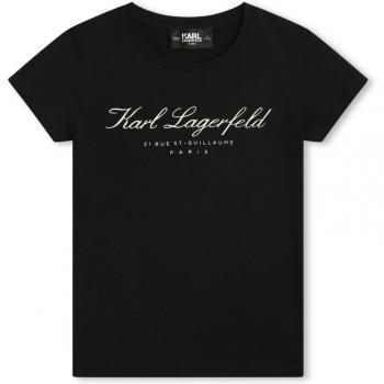 Chemise enfant noire Karl Lagerfeld Kids “Fille 2A”