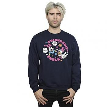 Disney Men's Minnie Mouse Daisy Friendship Sweatshirt XL Navy Blue