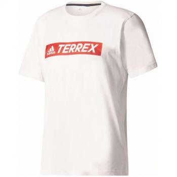 Adidas Männer Logo BAR Tee Shirt, Weiß (Blanco), 192