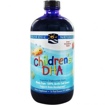 DHA para niños, sabor fresa, 16 oz (473 ml)