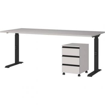 Lemont 2-teiliges Büro-Set mit Rollcontainer