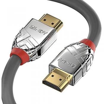 LINDY 37873 3m High Speed HDMI Cable, Cromo Line, Silver