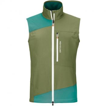 Ortovox Pala Light Vest Softshell-Herrenweste – Extra Large, Olivfarben