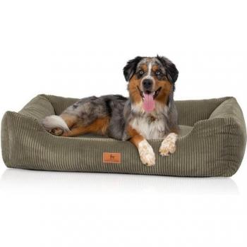 Knuffelwuff Olivia Hundebett aus handgewebtem Cord