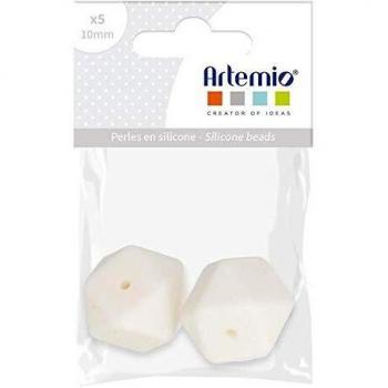 2 perles hexagonales en silicone
