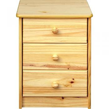 Nachtkommode Chur mit 3 Schubladen, beige