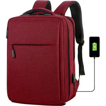 Mochila Premium 15,6 con Compartimento Antirrobo y Batería USB