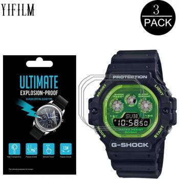 3Pcs Clear Protective Film for Casio G-SHOCK DW-5900 Models