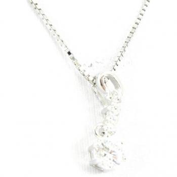 Collar 'Scarlett' de Plata con Acabado Blanco Altesse H2978