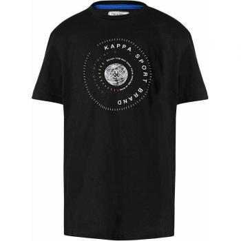 Kappa BTS Baritz T-Shirt für Kinder pechschwarz