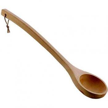 Physio‑Schöpfkelle Holz 40 cm – eliga Sauna‑Zubehör