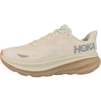 HOKA Clifton 9 GTX Women’s Running Shoes – Eggshell/Khaki, Size 6.5, Medium Width