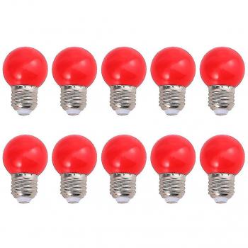 Bougies LED Extérieures 10 pièces – Lanternes à Couleur Rouge (6,5×4,5 cm)