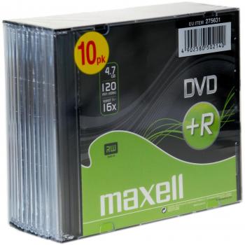 DVD+R Maxell 10 pz. SLIM case