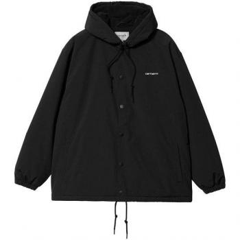 Carhartt WIP Hooded Coach Jacket (Black/White) – Size S