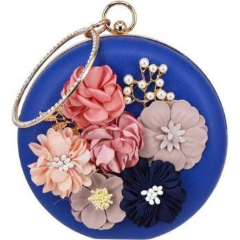 9 Color Round Clutch Bag
