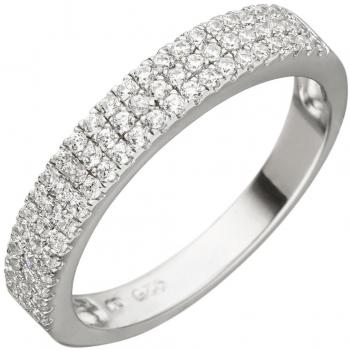 JOBO Ring Damen 925 Silber 69 Zirkonia Größe 62